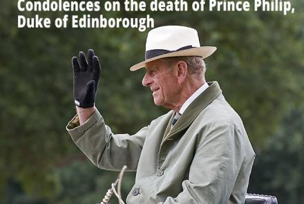 Condolences on the death of Prince Philip